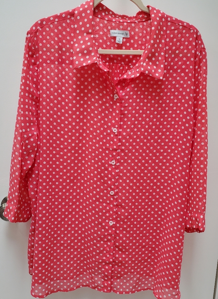 Susan Graver Oversized Blouse